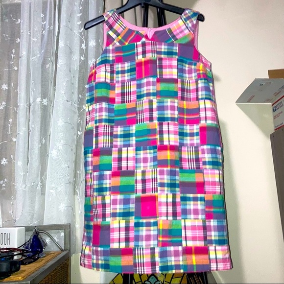 Talbots Dresses & Skirts - Talbots Madras Pink Dress size 8 P Gorgeous!!!!!